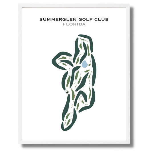 SummerGlen Golf Club, Florida - Printed Golf Courses