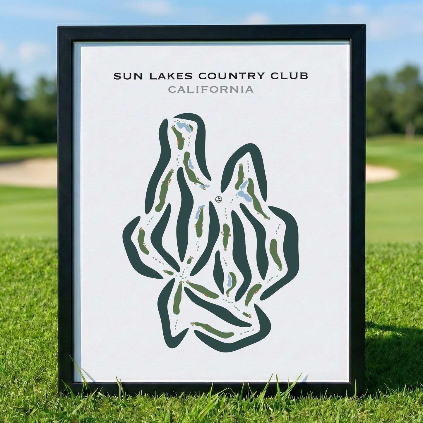 Sun Lakes Country Club, California - Printed Golf Courses