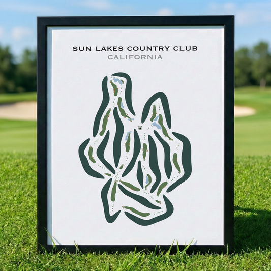 Sun Lakes Country Club, California - Printed Golf Courses