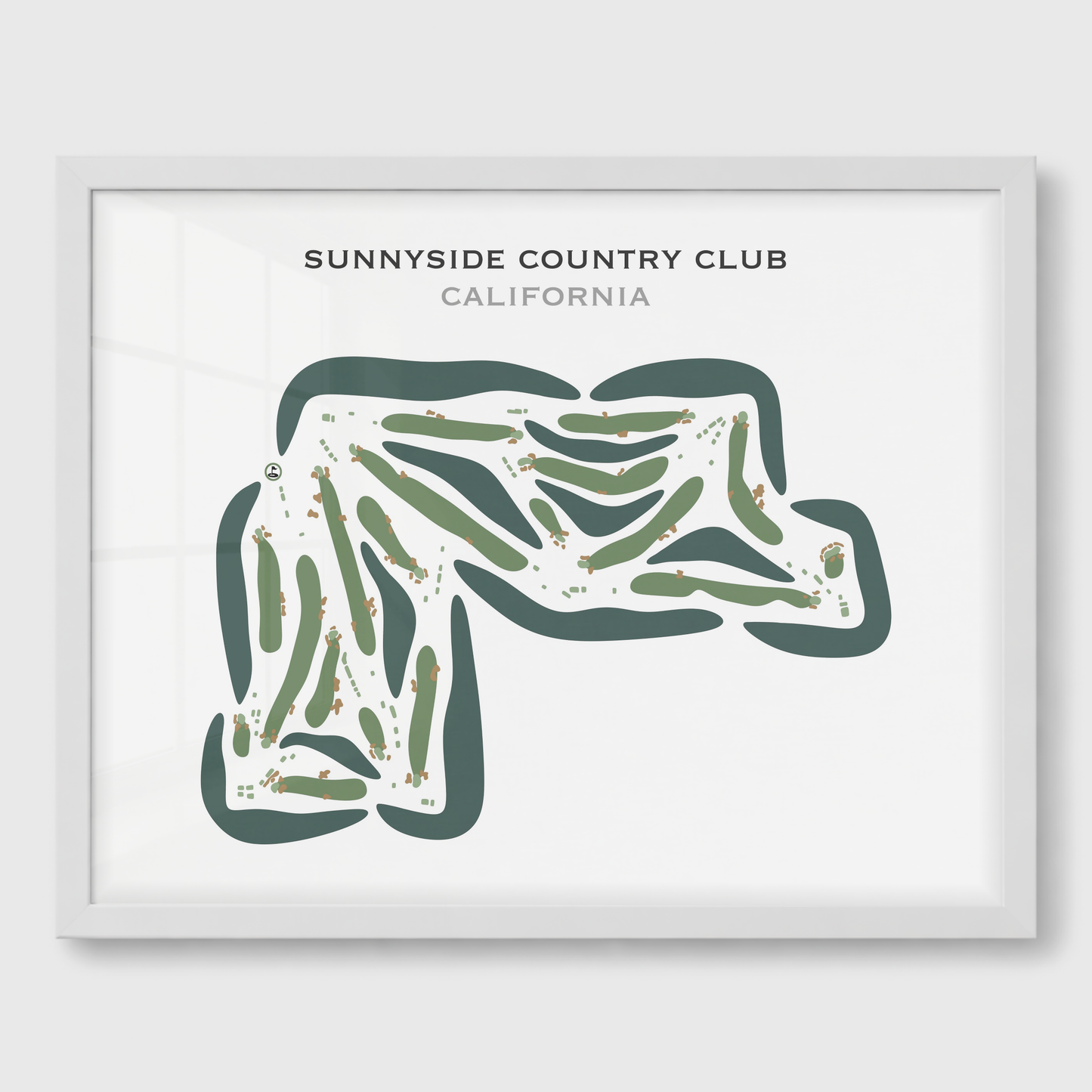 Sunnyside Country Club, California - Printed Golf Courses