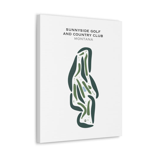 Sunnyside Golf & Country Club, Montana - Printed Golf Courses