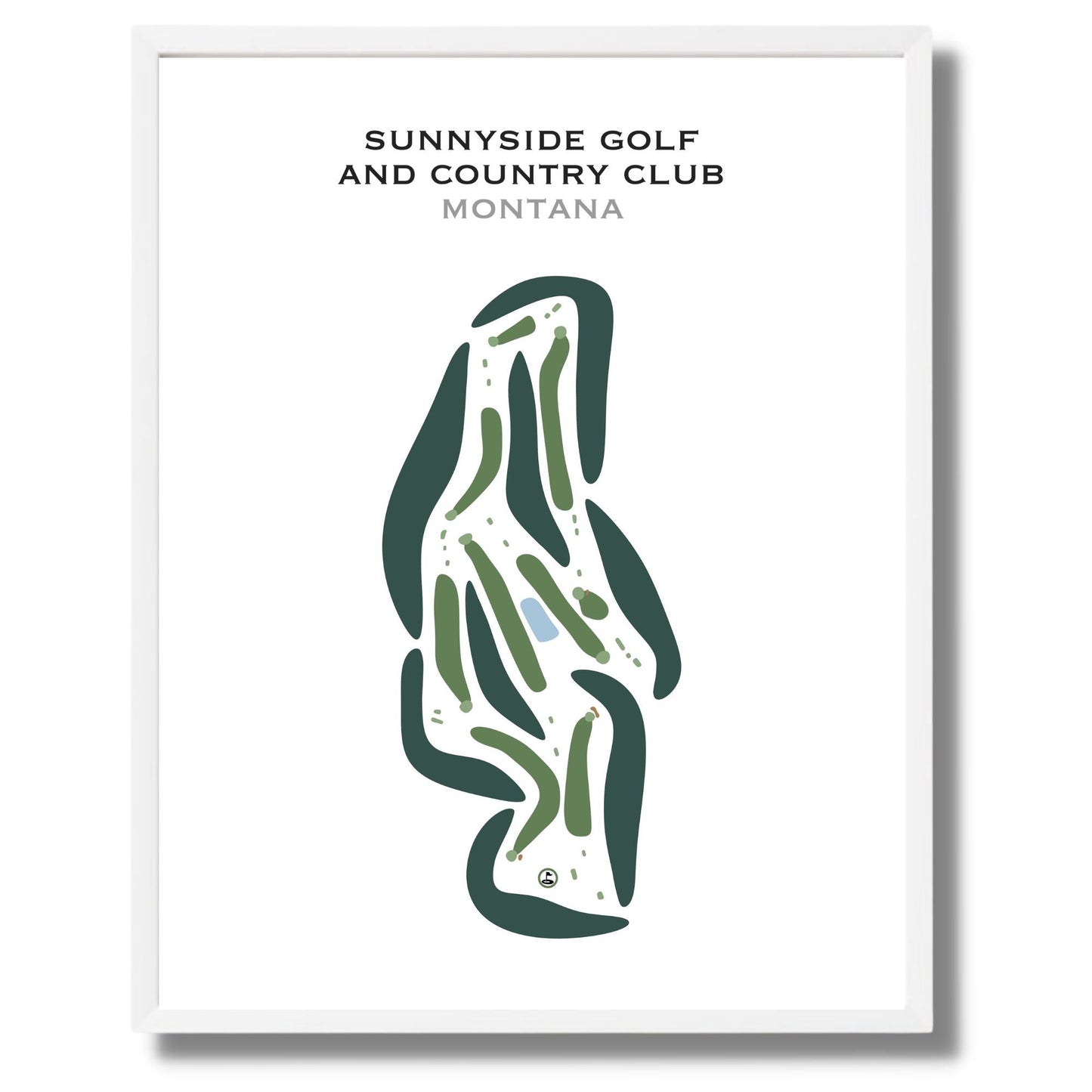 Sunnyside Golf & Country Club, Montana - Printed Golf Courses