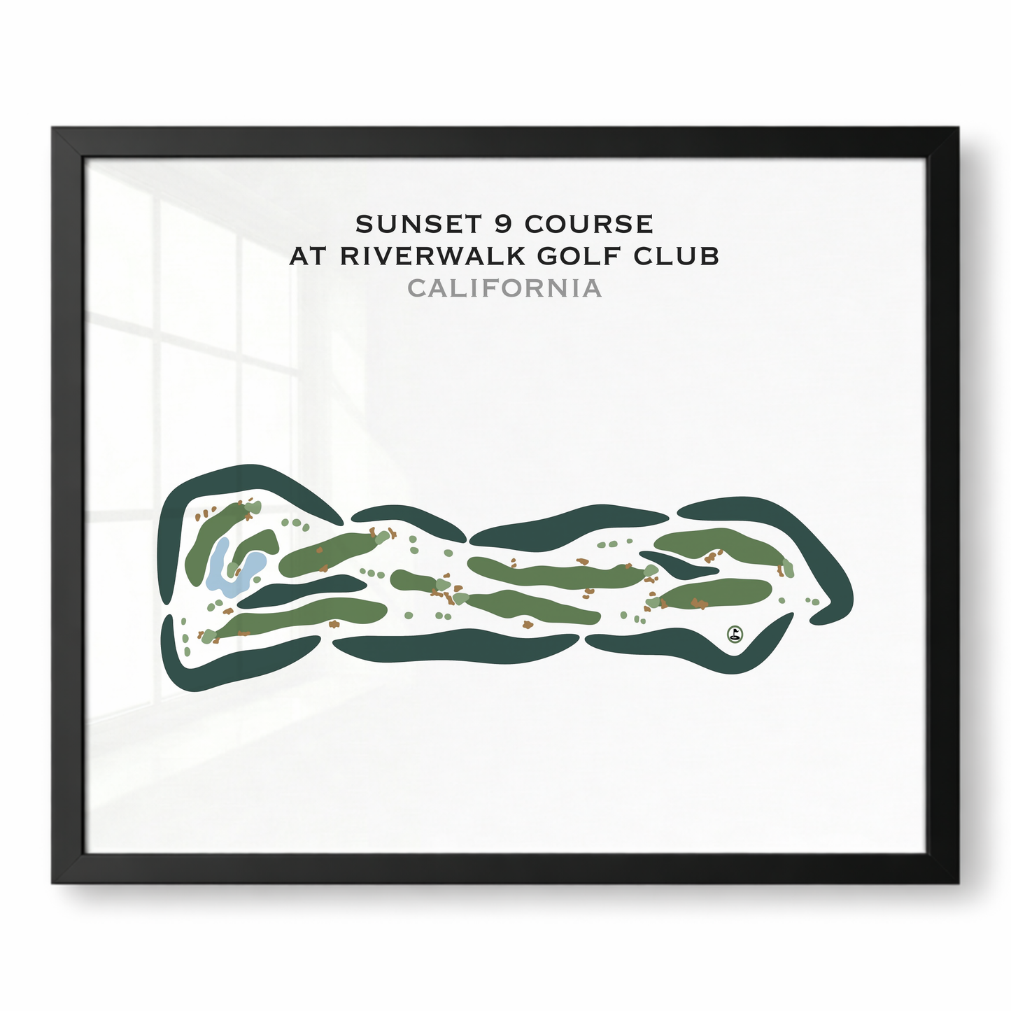 Sunset 9 Course at Riverwalk Golf Club, California - Printed Golf Courses