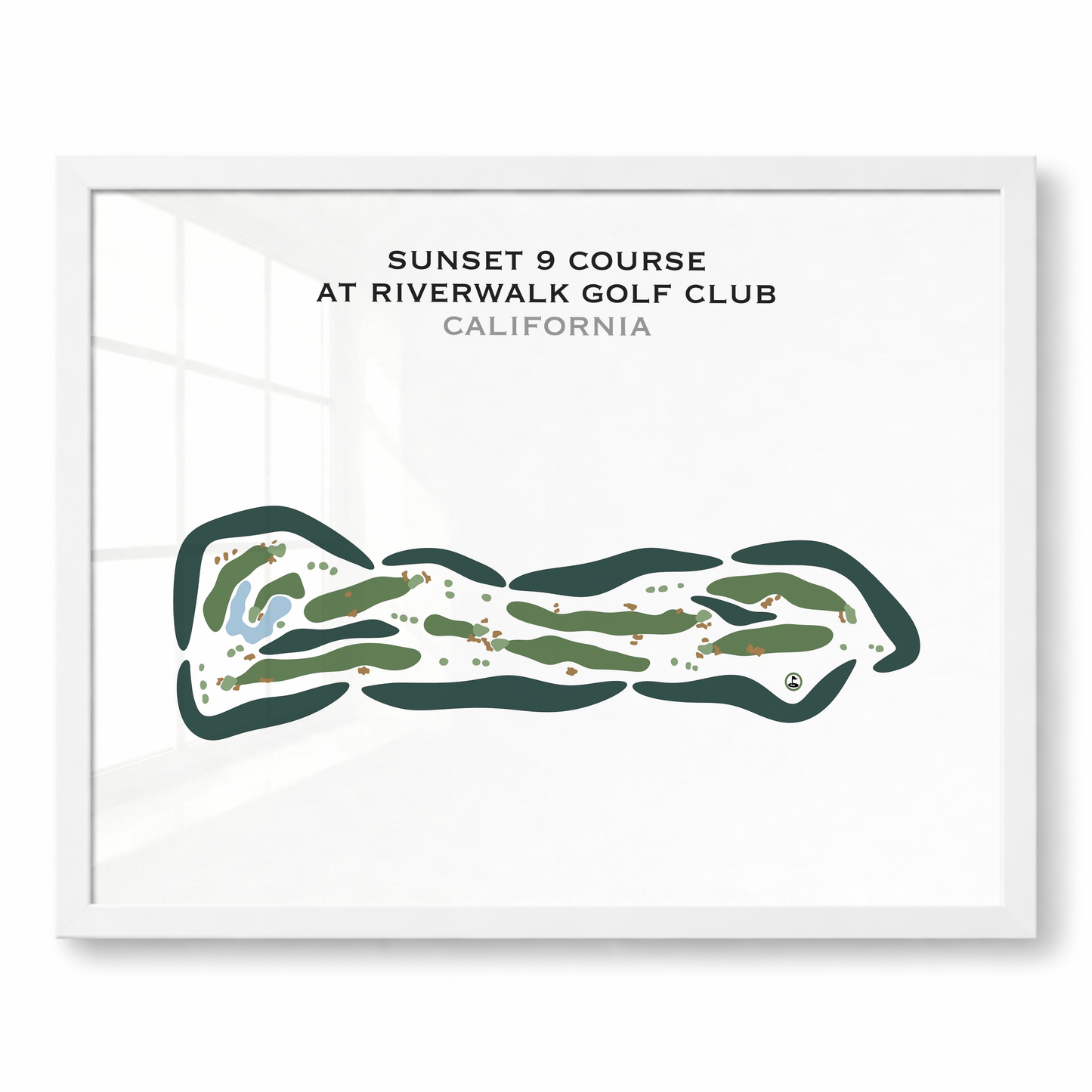 Sunset 9 Course at Riverwalk Golf Club, California - Printed Golf Courses