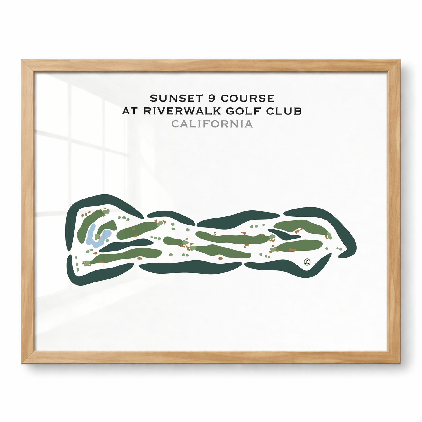 Sunset 9 Course at Riverwalk Golf Club, California - Printed Golf Courses