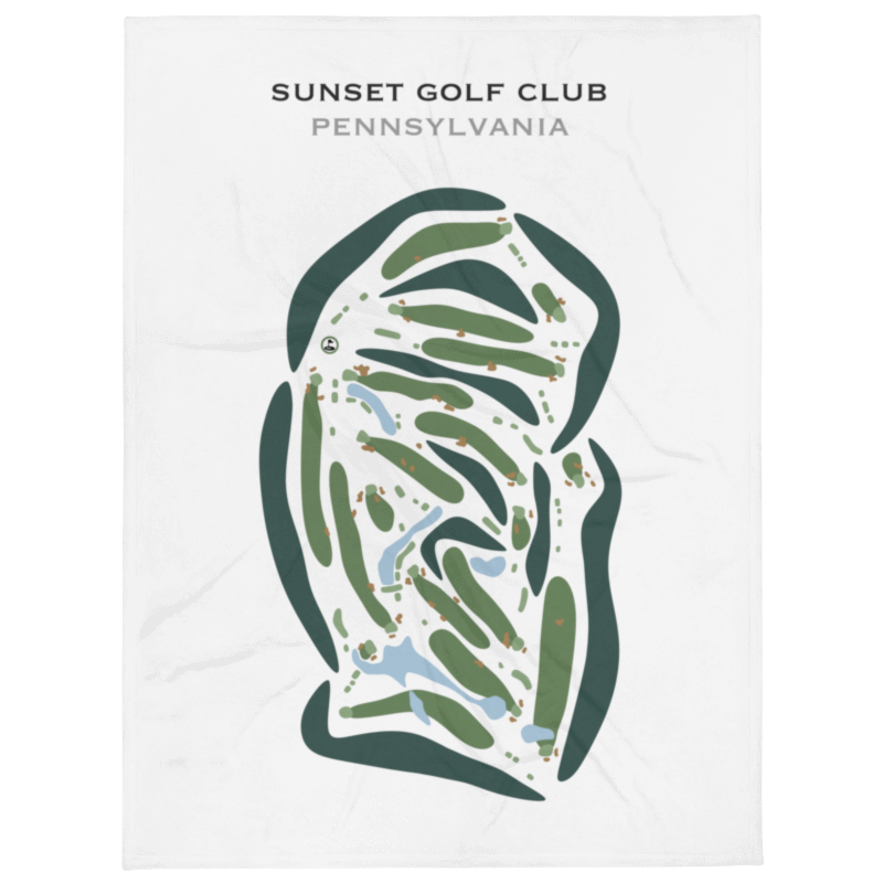 Sunset Golf Club, Pennsylvania - Printed Golf Courses
