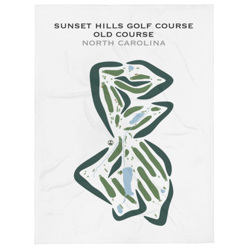 Sunset Hills Golf Course - Old Course, North Carolina - Printed Golf Courses