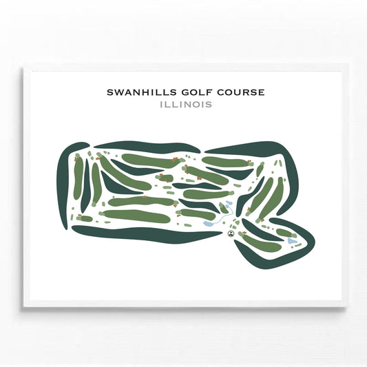 Swanhills Golf Course, Illinois - Printed Golf Courses