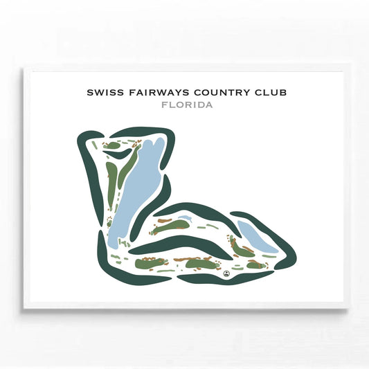 Swiss Fairways Country Club, Florida - Printed Golf Courses