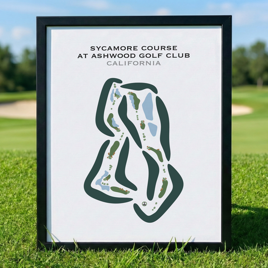 Sycamore Course at Ashwood Golf Club, California - Printed Golf Courses