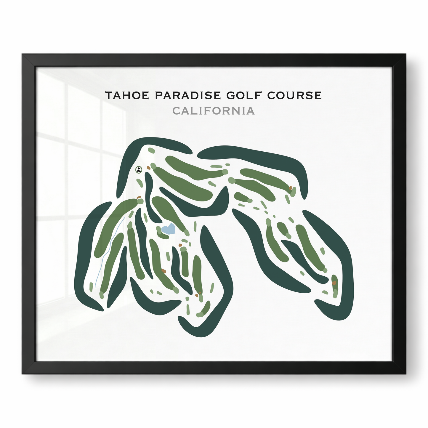 Tahoe Paradise Golf Course, California - Printed Golf Courses