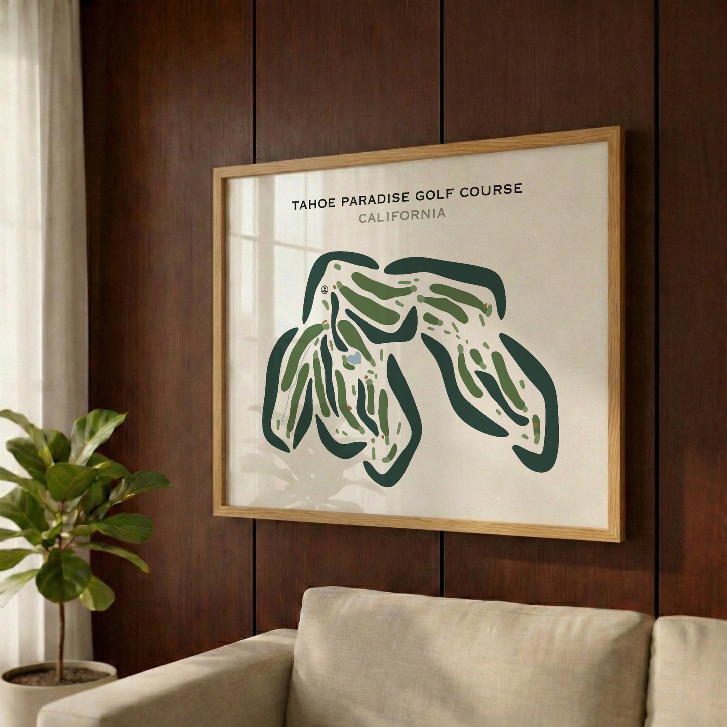 Tahoe Paradise Golf Course, California - Printed Golf Courses