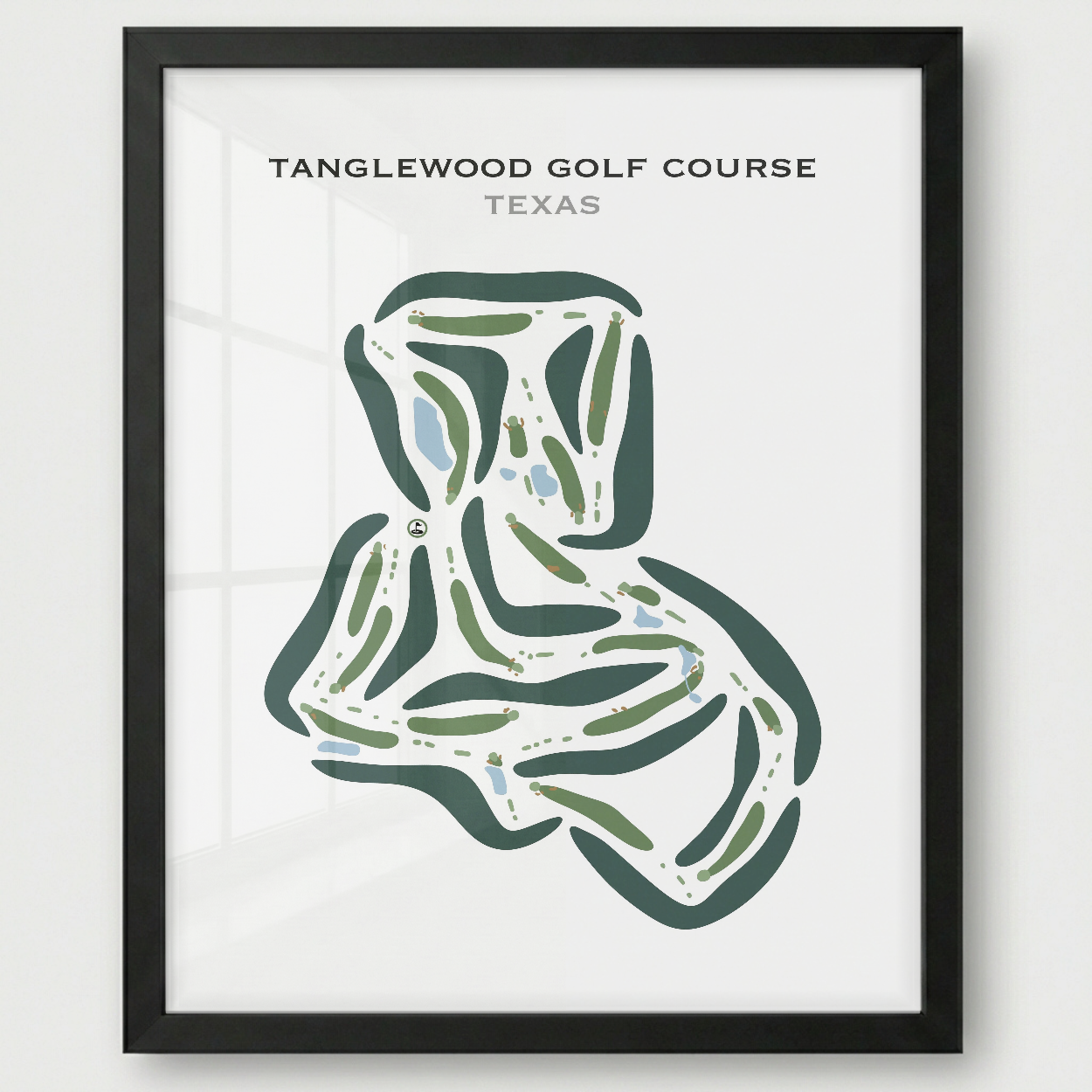 Tanglewood Golf Course, Texas - Printed Golf Courses