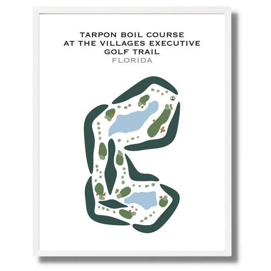 Tarpon Boil Course at The Villages Executive Golf Trail, Florida - Printed Golf Courses