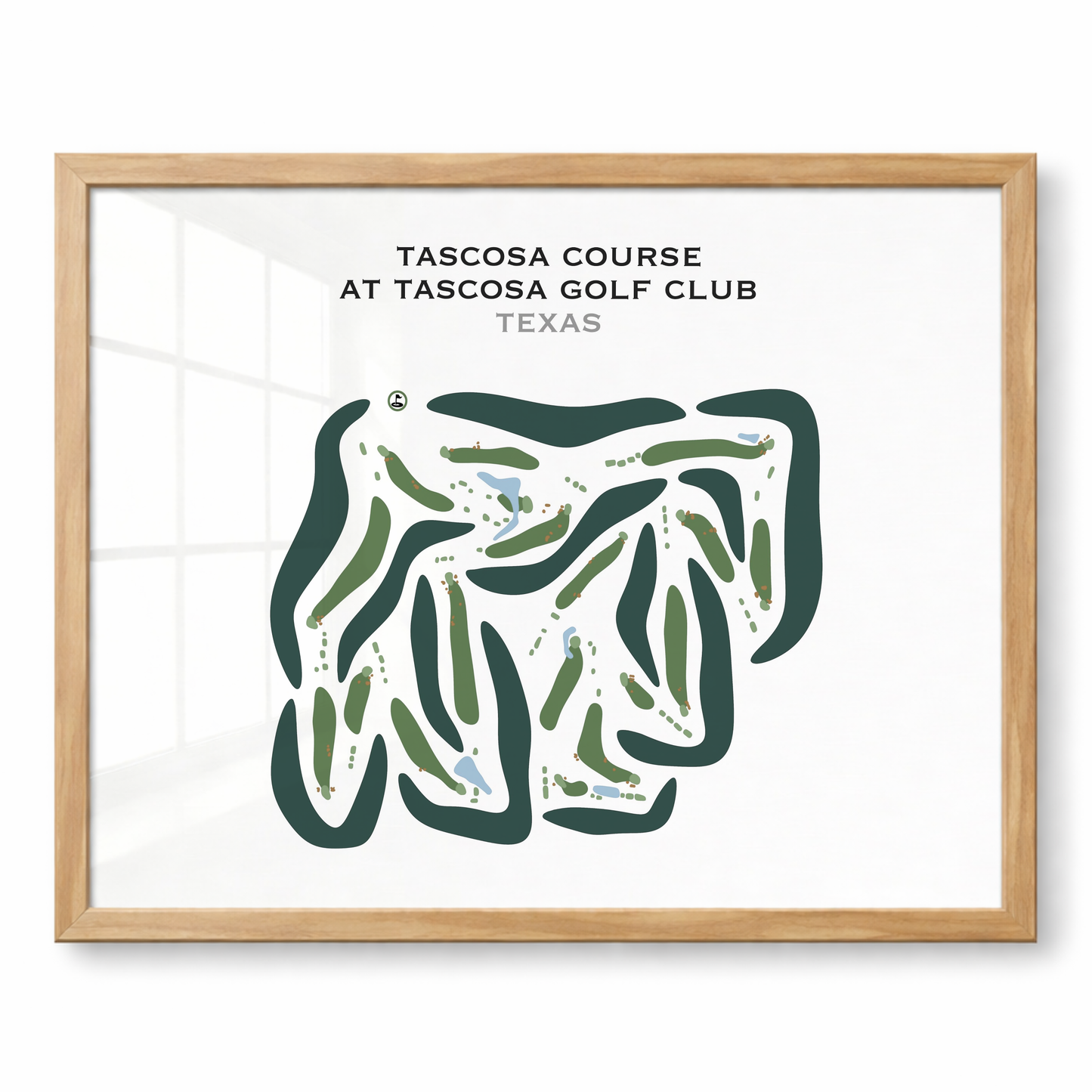 Tascosa Course at Tascosa Golf Club, Texas - Printed Golf Courses