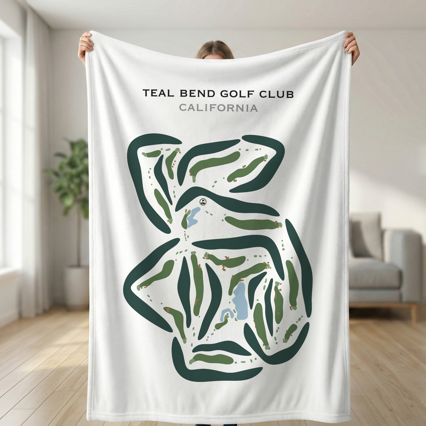 Teal Bend Golf Club, California - Printed Golf Courses