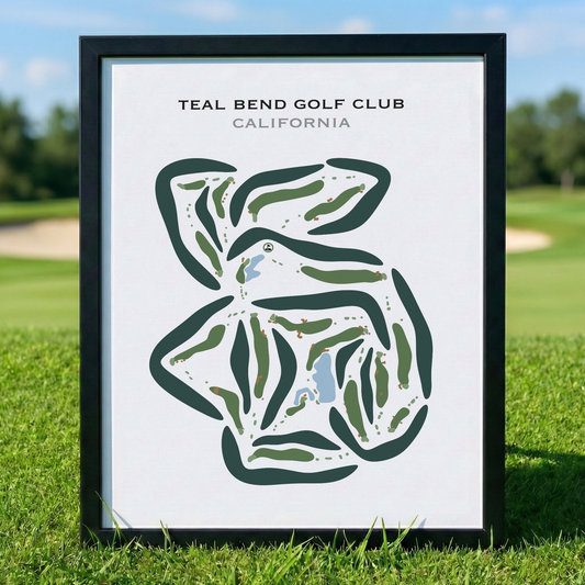 Teal Bend Golf Club, California - Printed Golf Courses