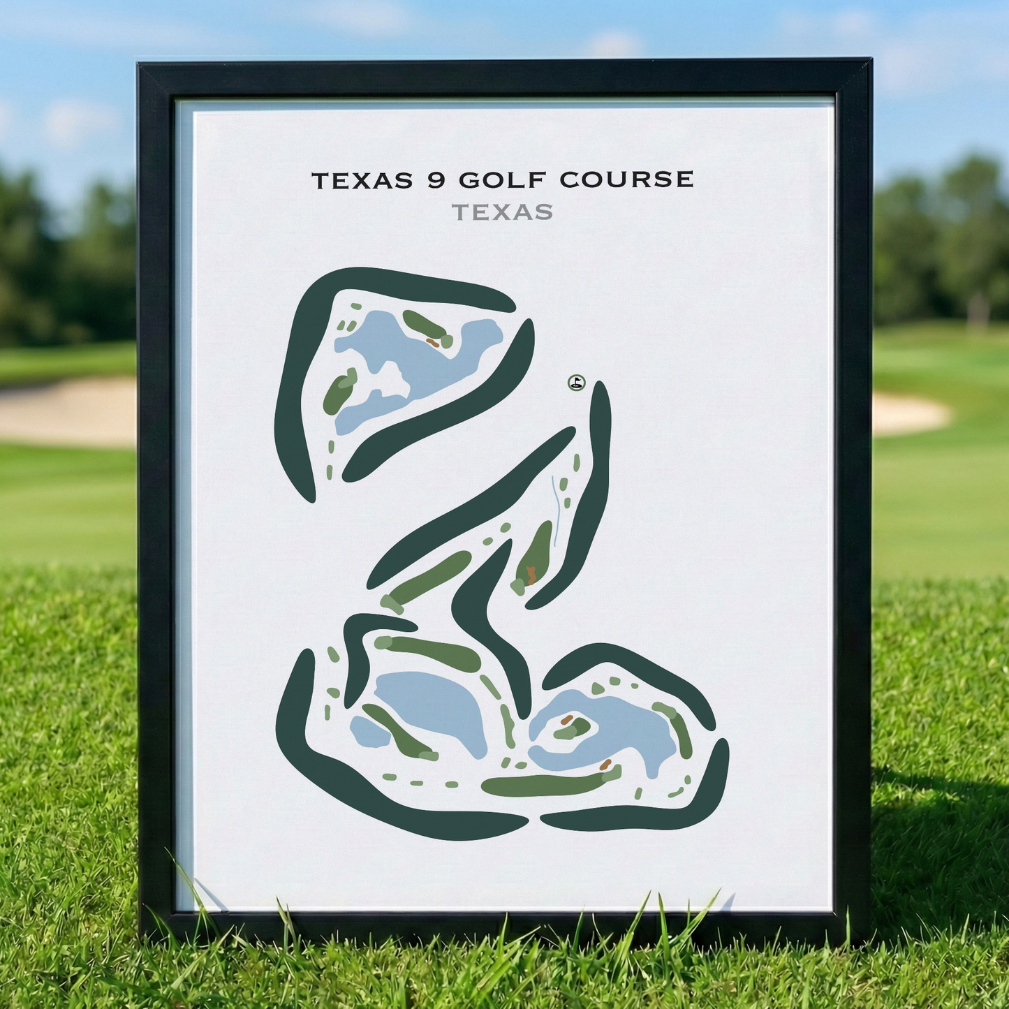 Texas 9 Golf Course, Texas - Printed Golf Courses