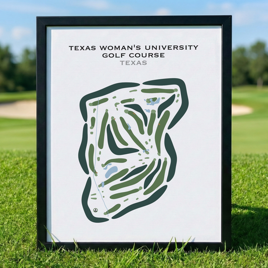 Texas Woman's University Golf Course, Texas - Printed Golf Courses