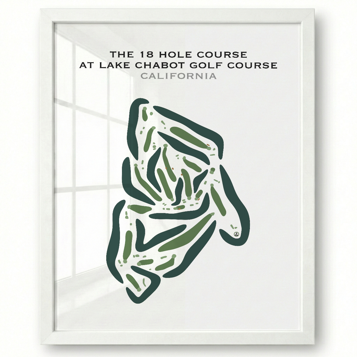 The 18 Hole Course at Lake Chabot Golf Course, California - Printed Golf Courses