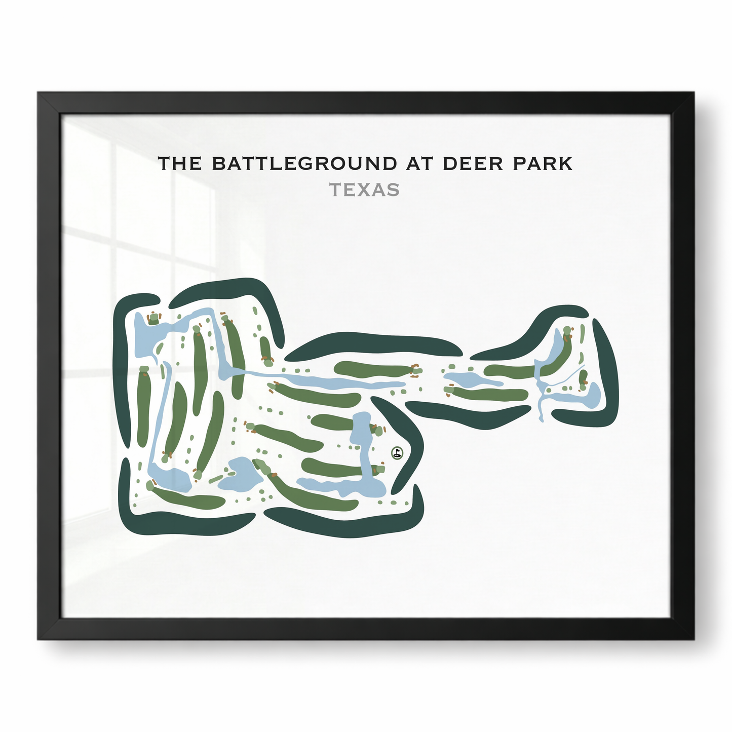 The Battleground at Deer Park, Texas - Printed Golf Courses