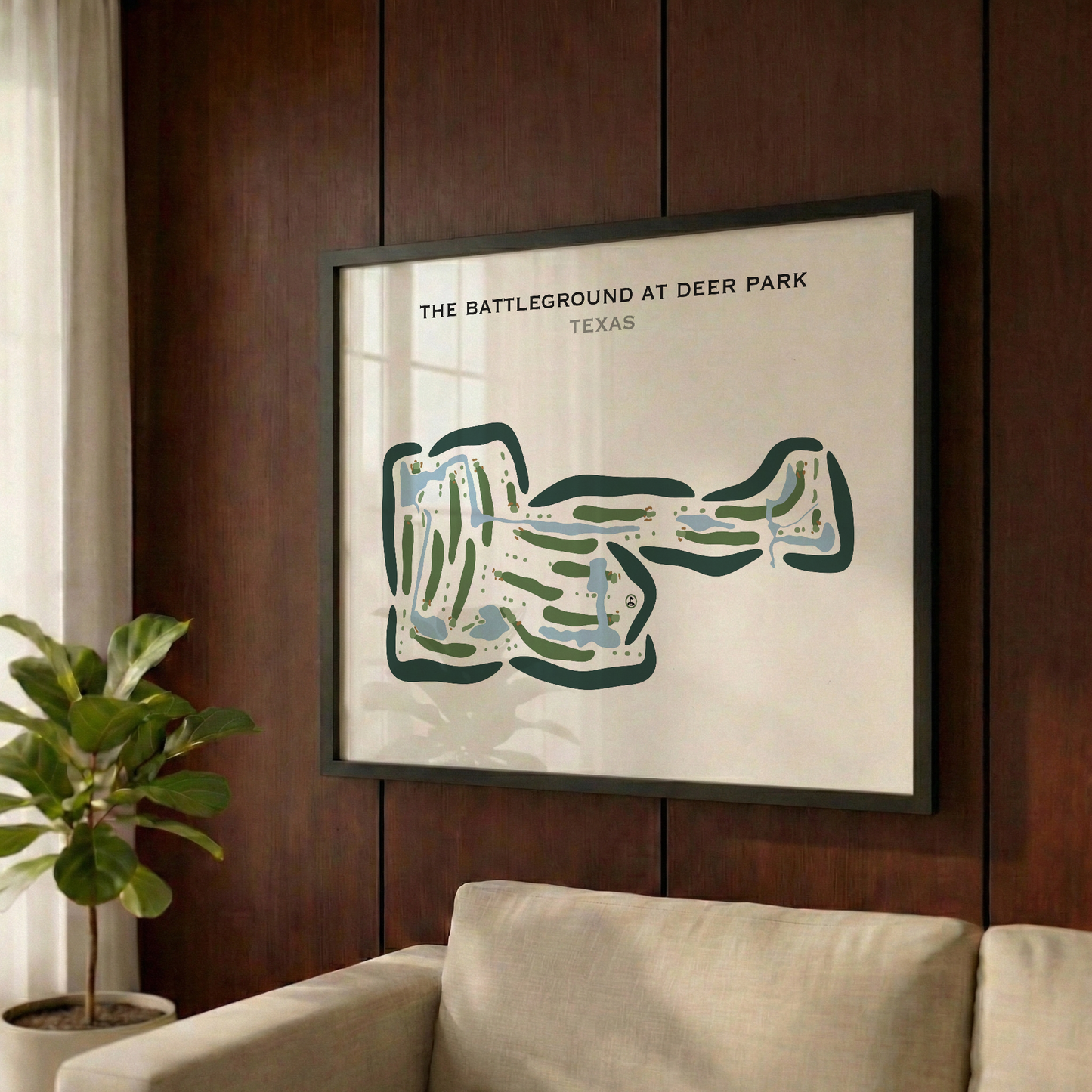 The Battleground at Deer Park, Texas - Printed Golf Courses