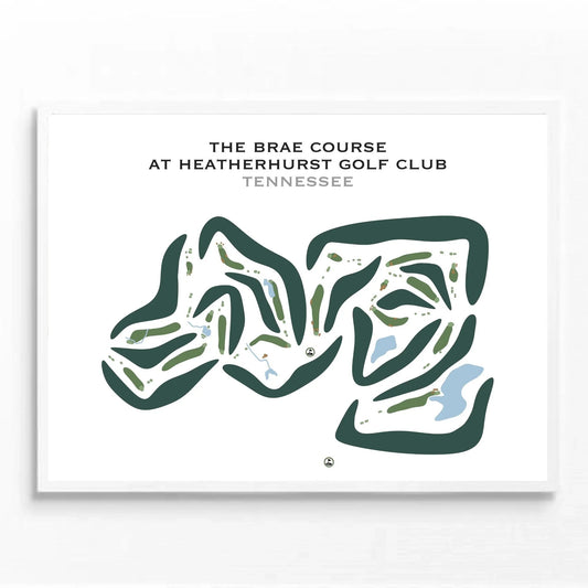 The Brae Course at Heatherhurst Golf Club, Fairfield Glade, Tennessee - Printed Golf Courses