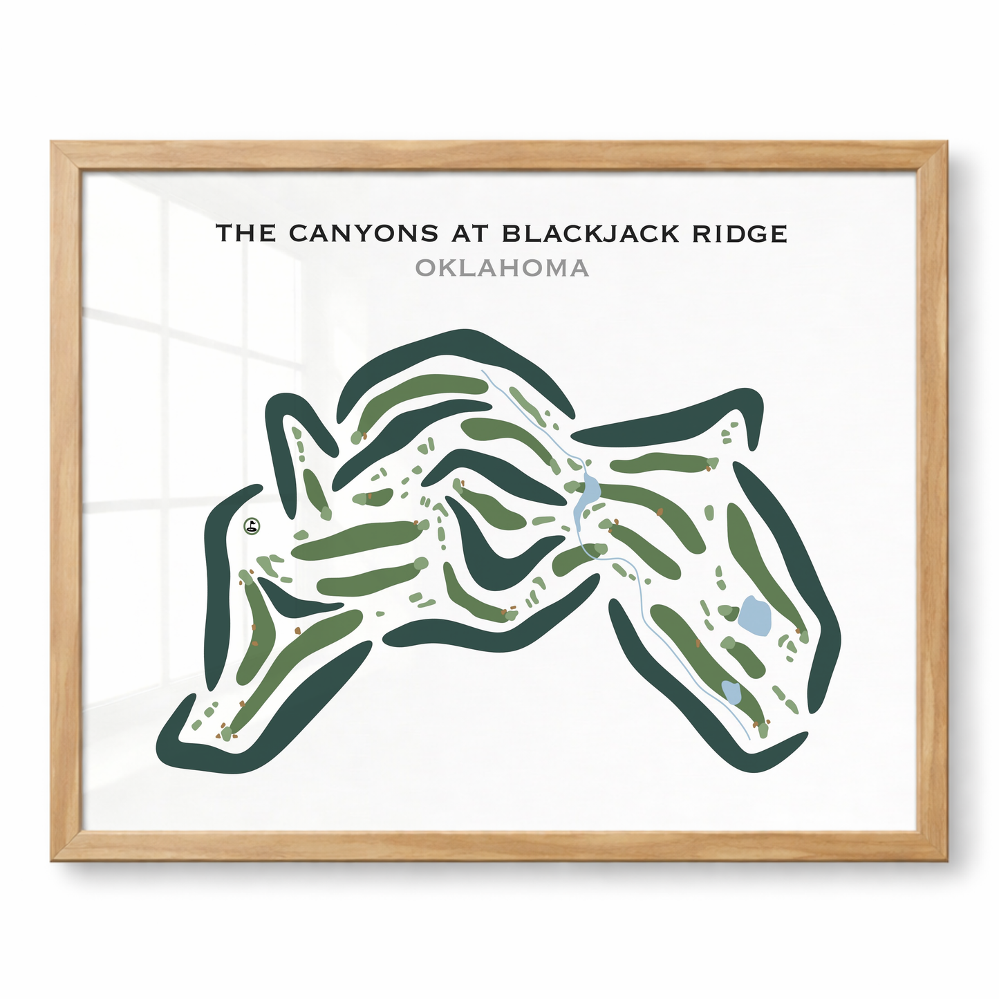The Canyons at Blackjack Ridge, Oklahoma - Printed Golf Courses