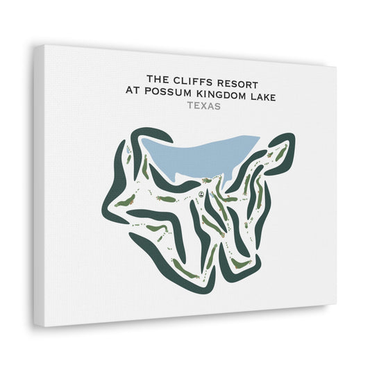 The Cliffs Resort on Possum Kingdom Lake, Texas - Printed Golf Courses