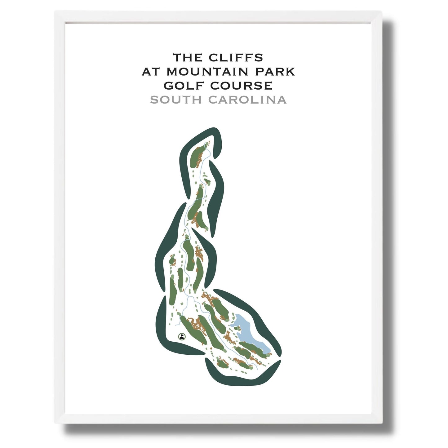 The Cliffs at Mountain Park - Golf Course, South Carolina - Printed Golf Courses