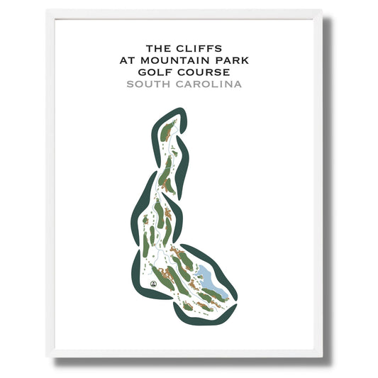 The Cliffs at Mountain Park - Golf Course, South Carolina - Printed Golf Courses