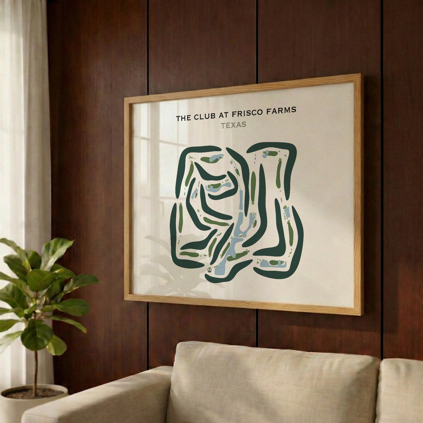 The Club at Frisco Farms, Texas - Printed Golf Courses