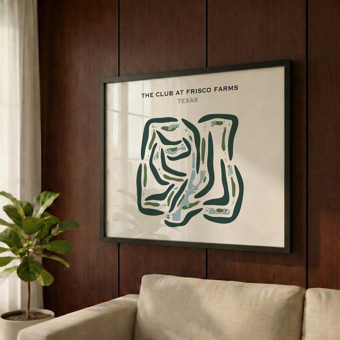 The Club at Frisco Farms, Texas - Printed Golf Courses