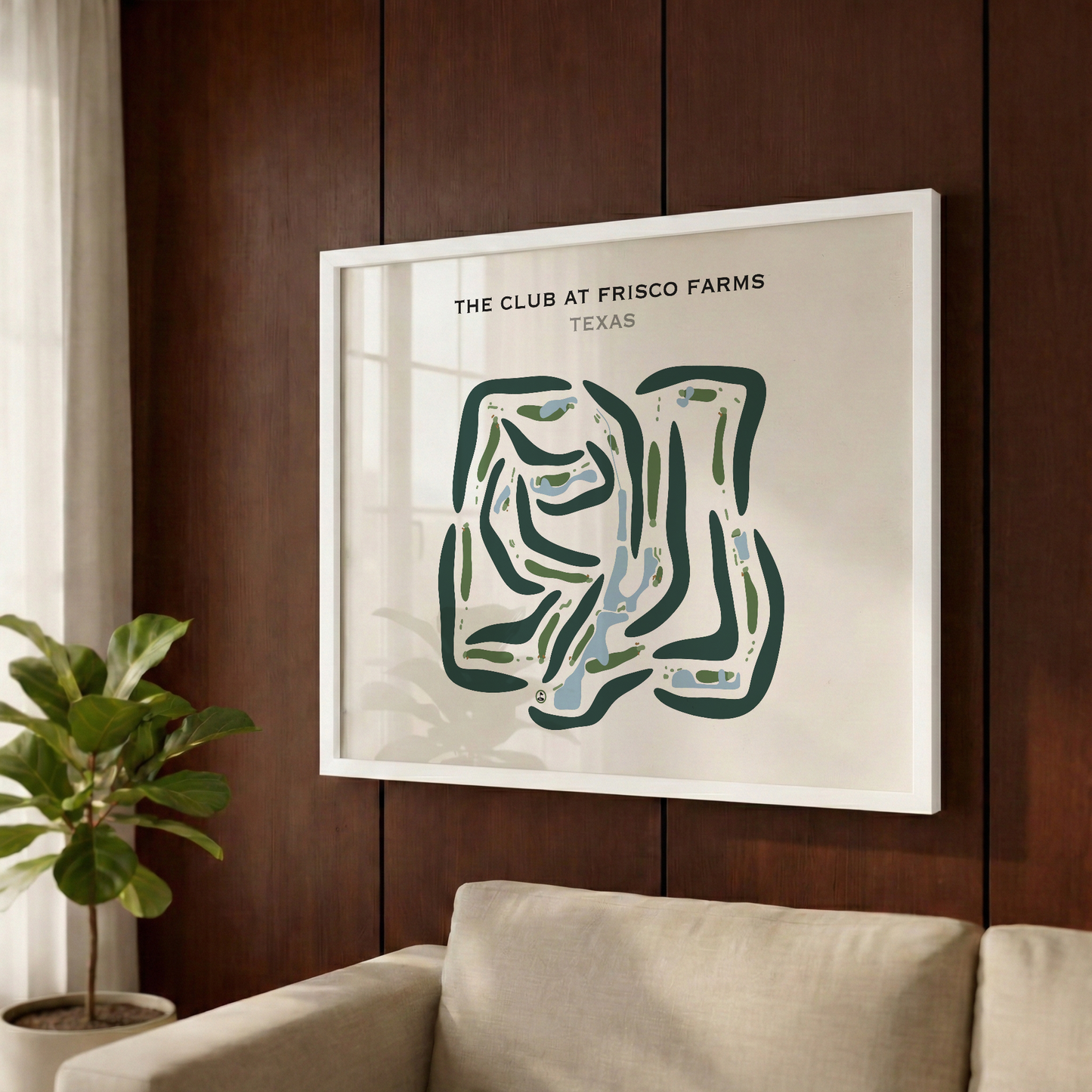 The Club at Frisco Farms, Texas - Printed Golf Courses