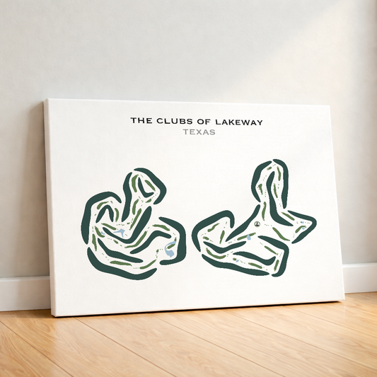 The Clubs of Lakeway, Texas - Printed Golf Courses