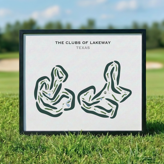 The Clubs of Lakeway, Texas - Printed Golf Courses