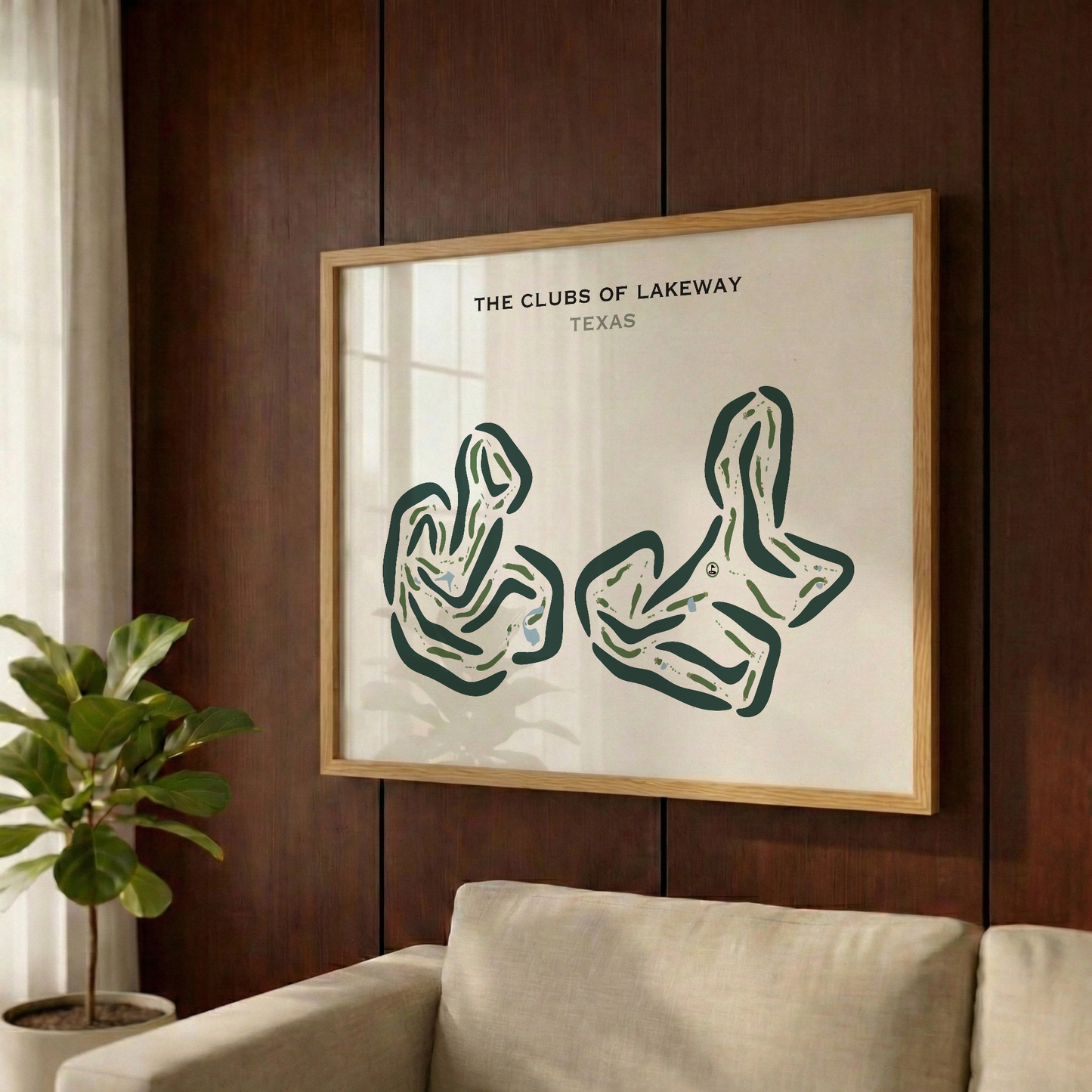 The Clubs of Lakeway, Texas - Printed Golf Courses
