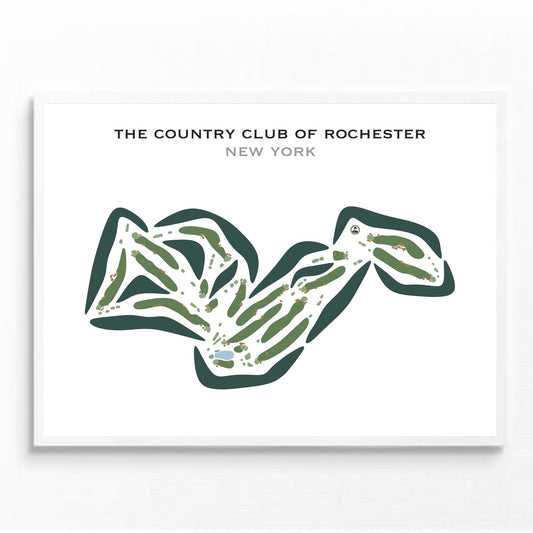 Country Club Of Rochester, New York - Printed Golf Courses
