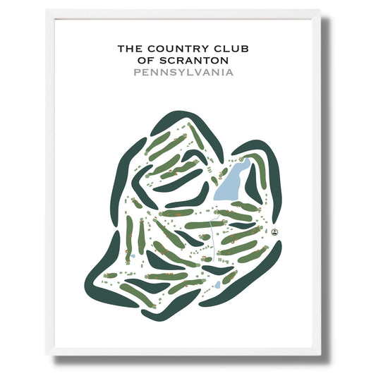 The Country Club of Scranton, Pennsylvania - Printed Golf Courses