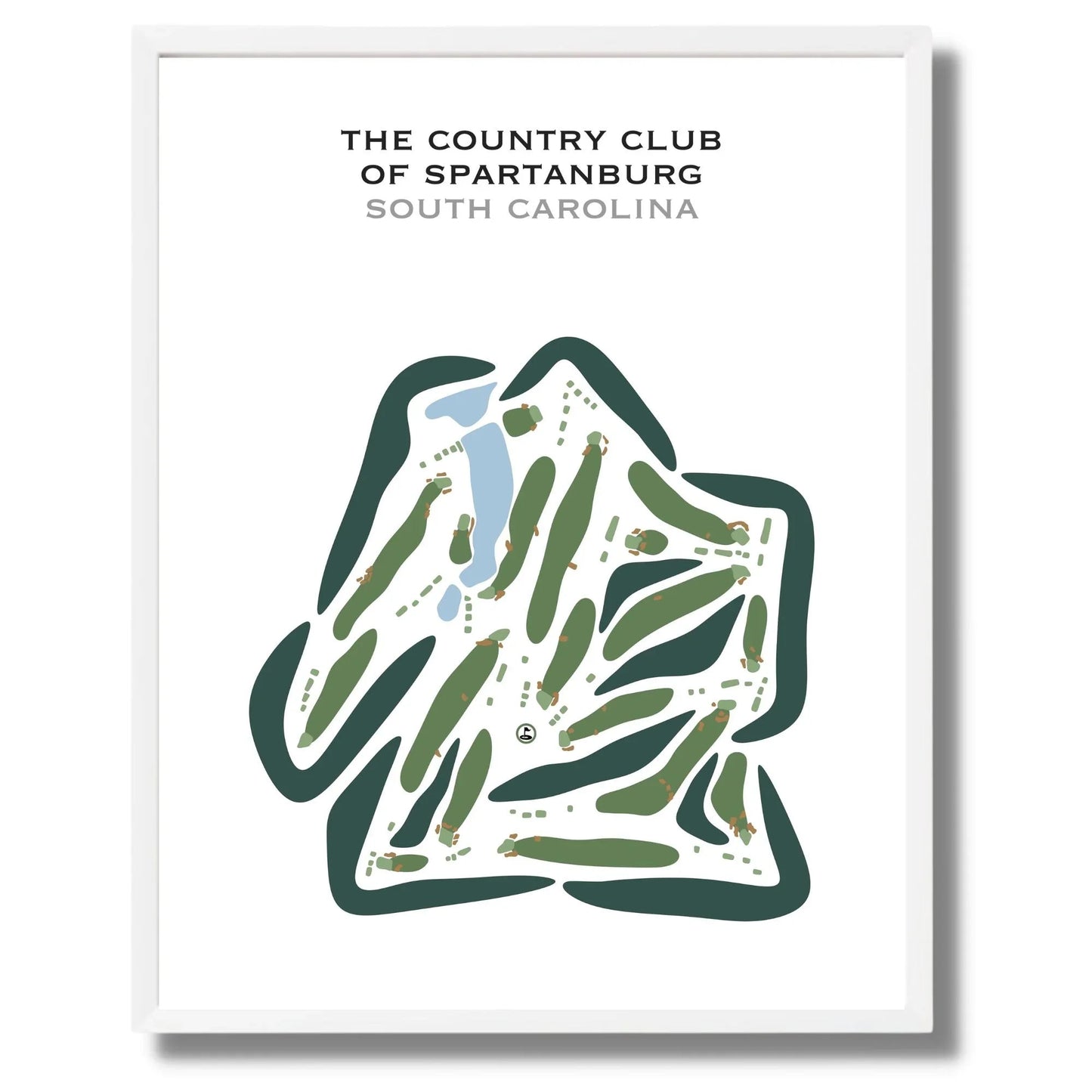 The Country Club of Spartanburg, South Carolina - Printed Golf Courses