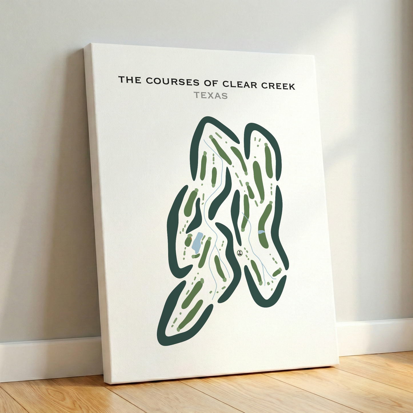 The Courses of Clear Creek, Texas - Printed Golf Courses
