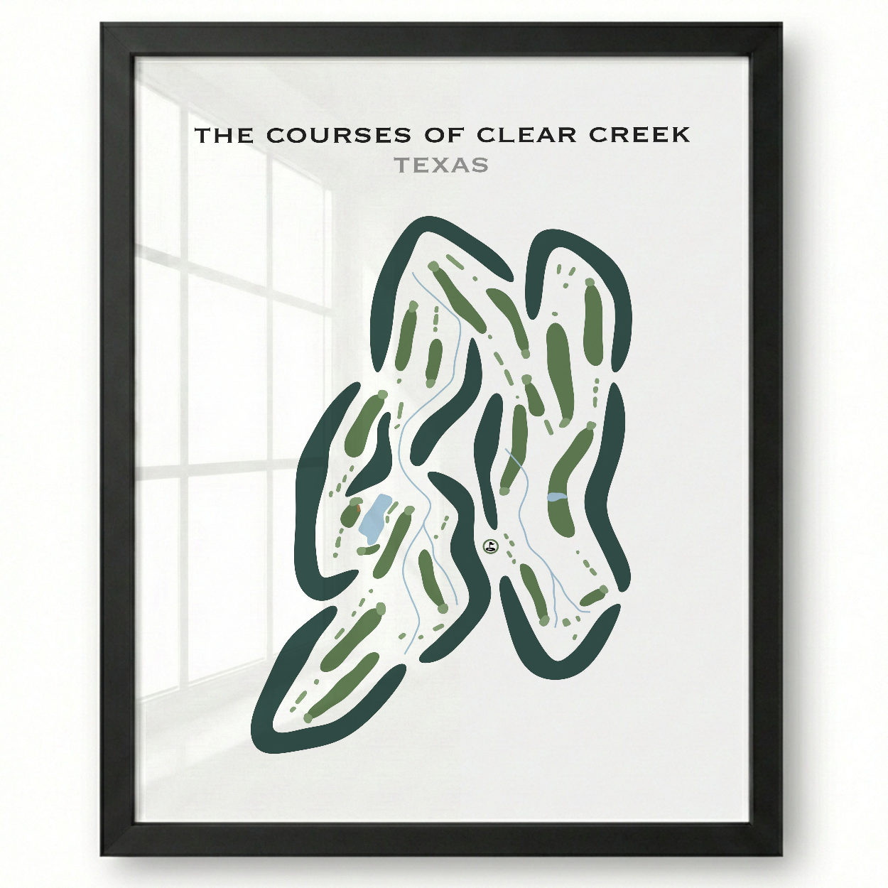 The Courses of Clear Creek, Texas - Printed Golf Courses
