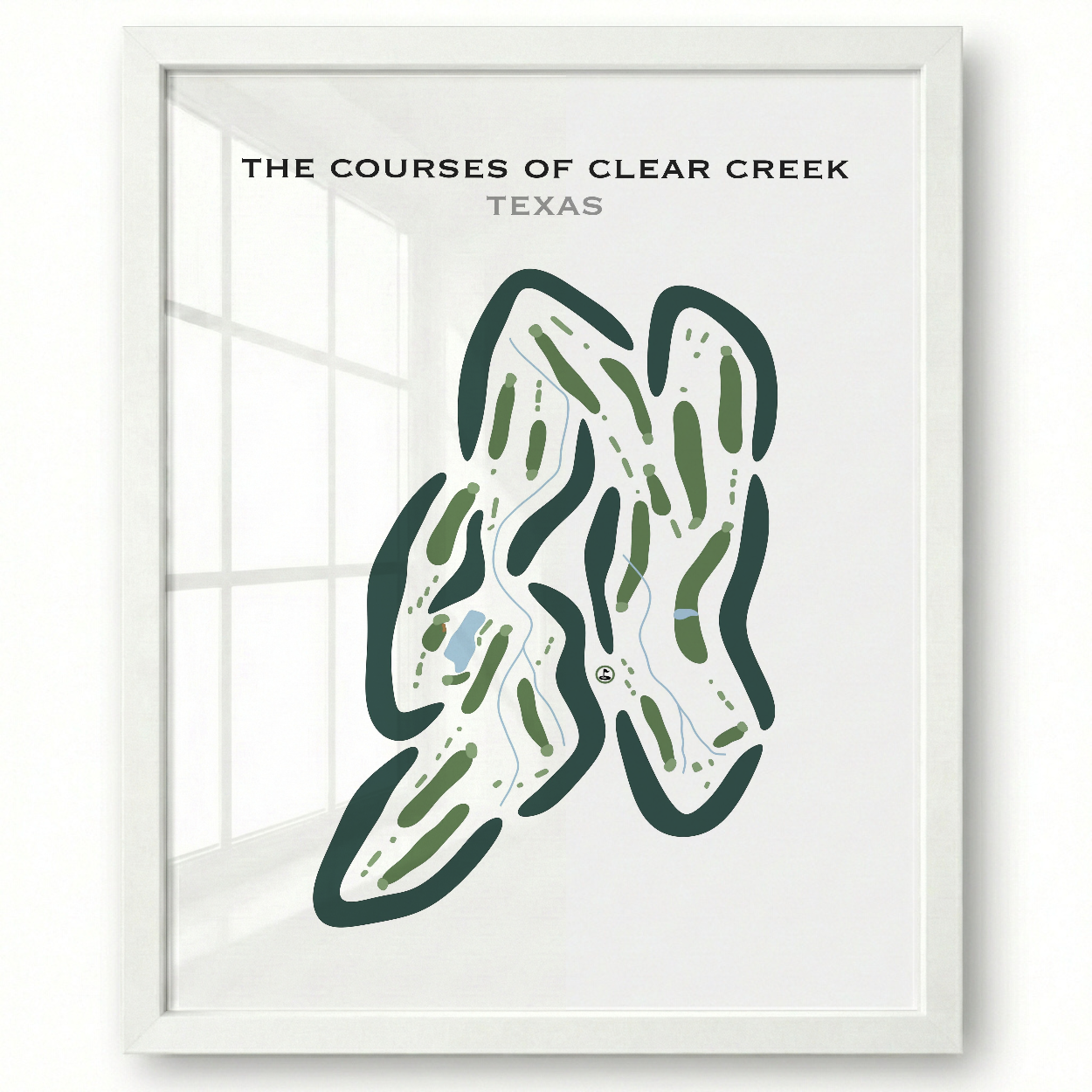 The Courses of Clear Creek, Texas - Printed Golf Courses