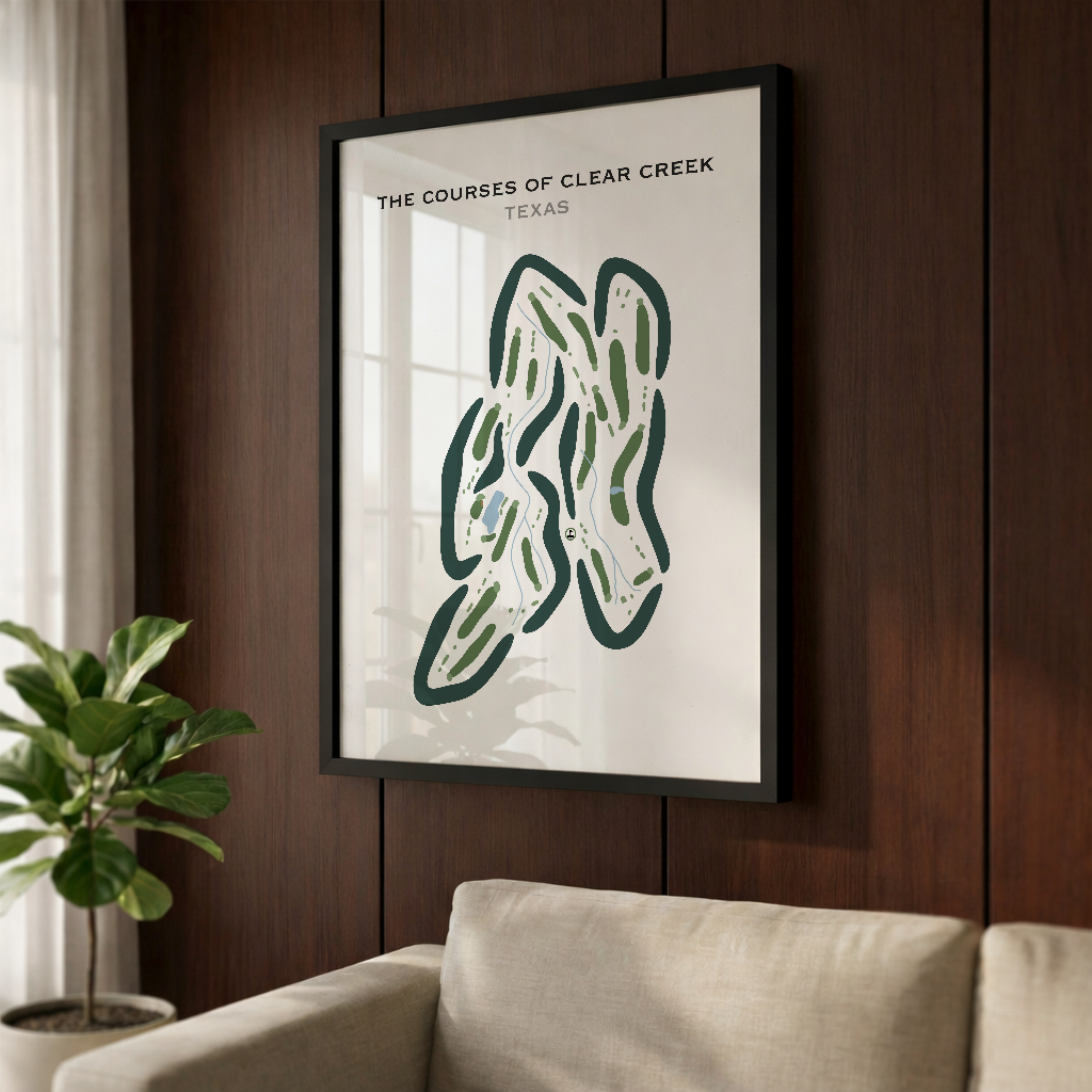 The Courses of Clear Creek, Texas - Printed Golf Courses