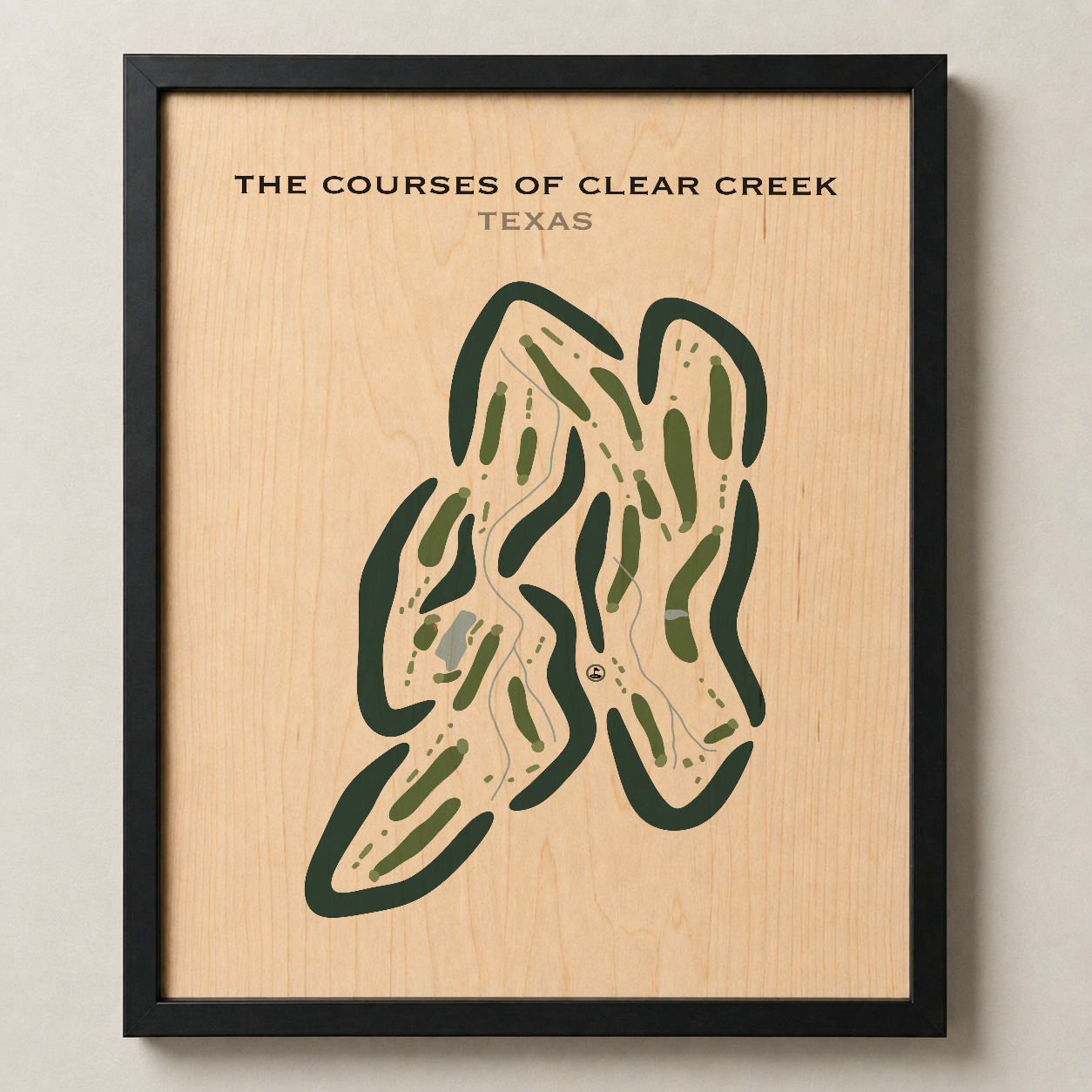 The Courses of Clear Creek, Texas - Printed Golf Courses