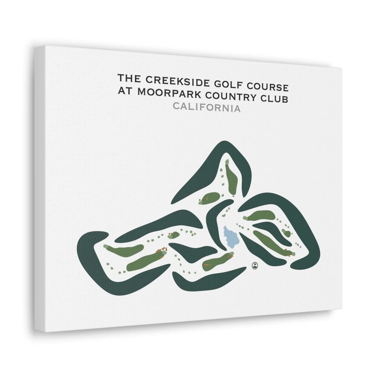 The Creekside Golf Course at Moorpark Country Club, California - Printed Golf Courses