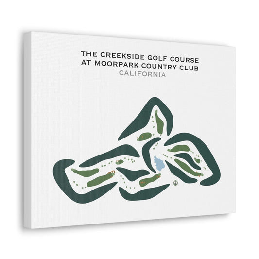 The Creekside Golf Course at Moorpark Country Club, California - Printed Golf Courses