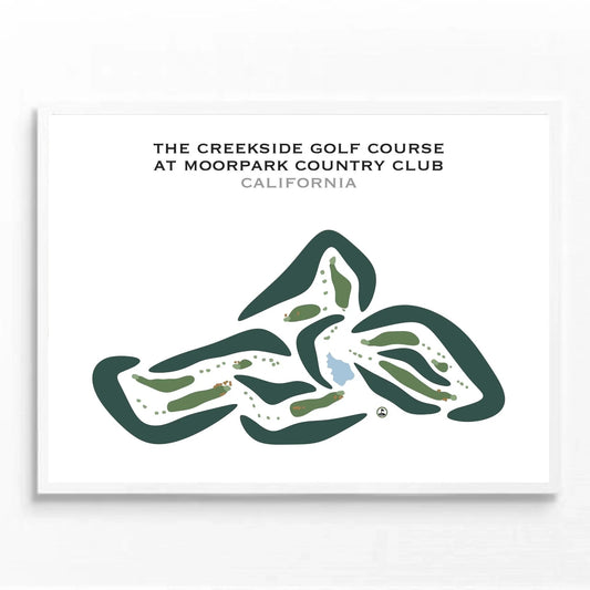 The Creekside Golf Course at Moorpark Country Club, California - Printed Golf Courses