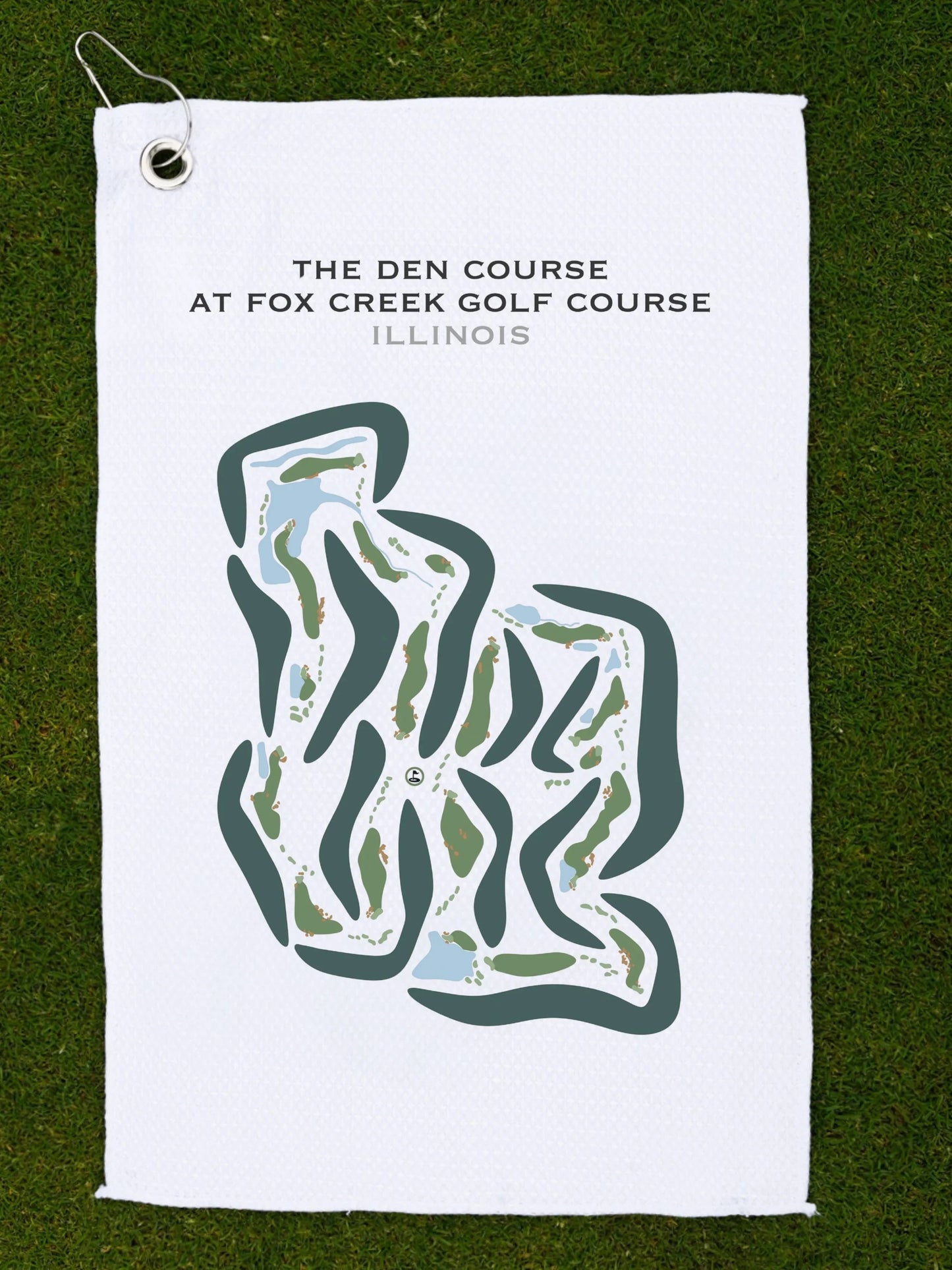 The Den Course at Fox Creek Golf Course, Illinois - Printed Golf Courses