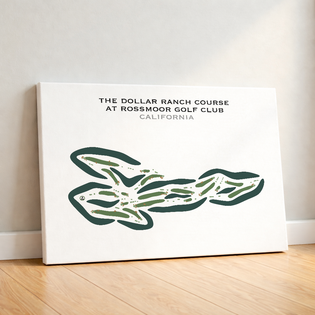 The Dollar Ranch Golf Course at Rossmoor Golf Club, California - Printed Golf Courses